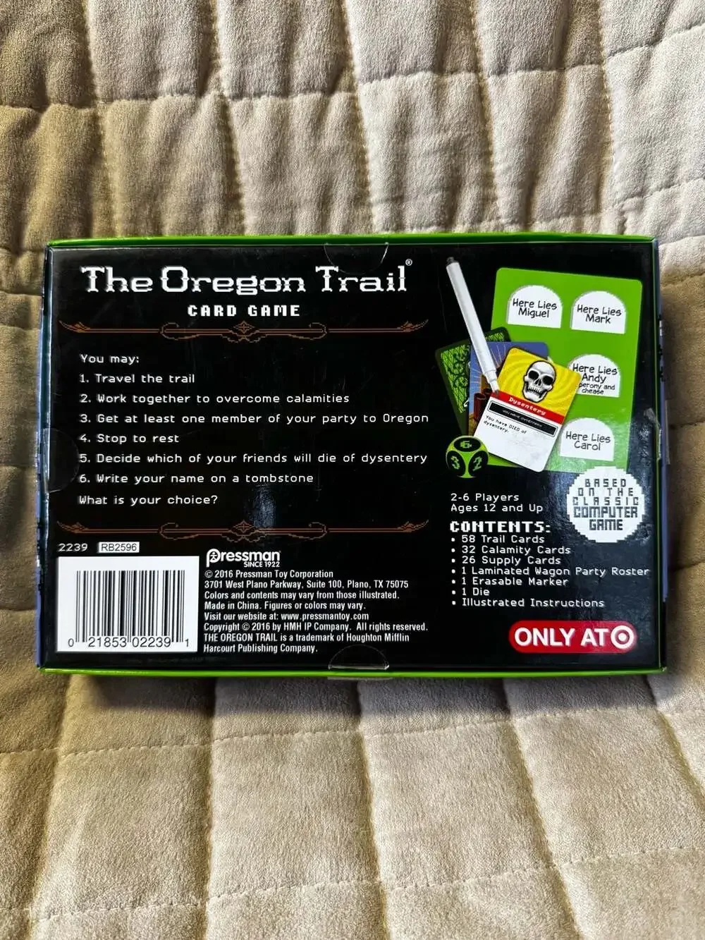 The Oregon Trail Card Game by Pressman